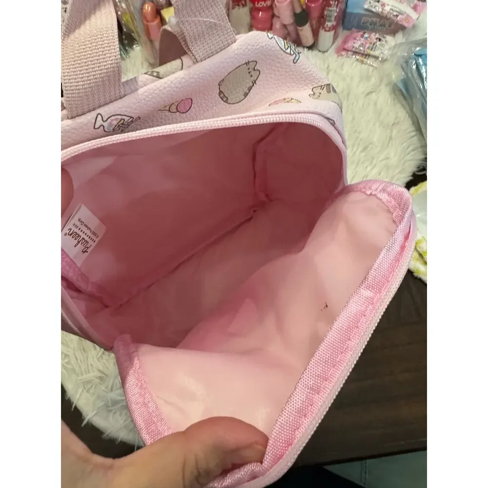 Pusheen the cat small pink backpack pockets zippers limited edition